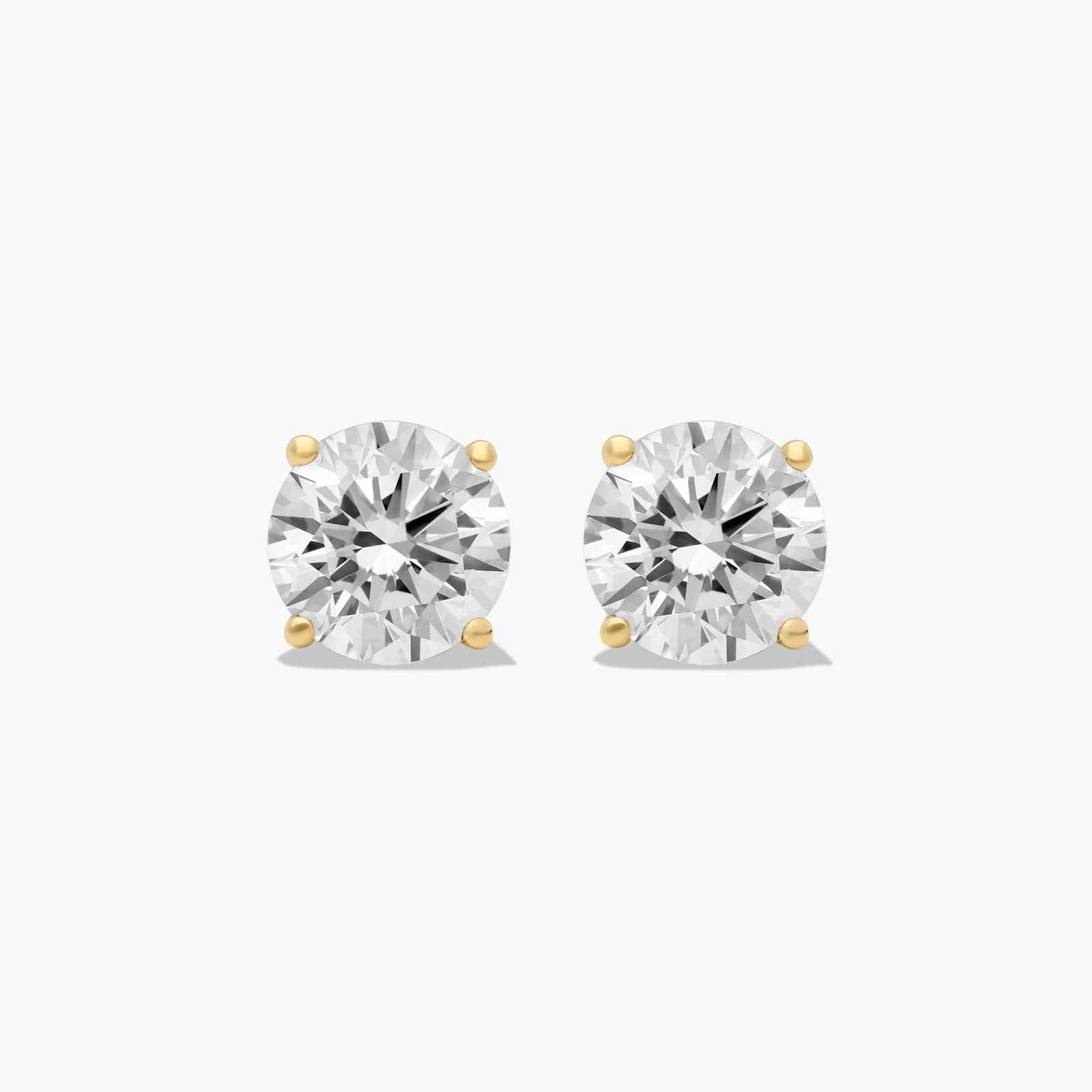 Studs Or 14KT Diamant 2.00 ctw