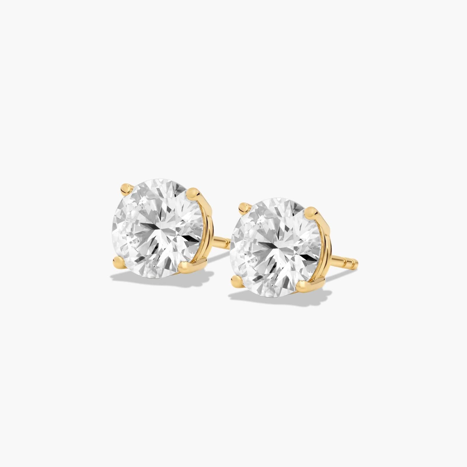 Studs Or 14KT Diamant 2.00 ctw