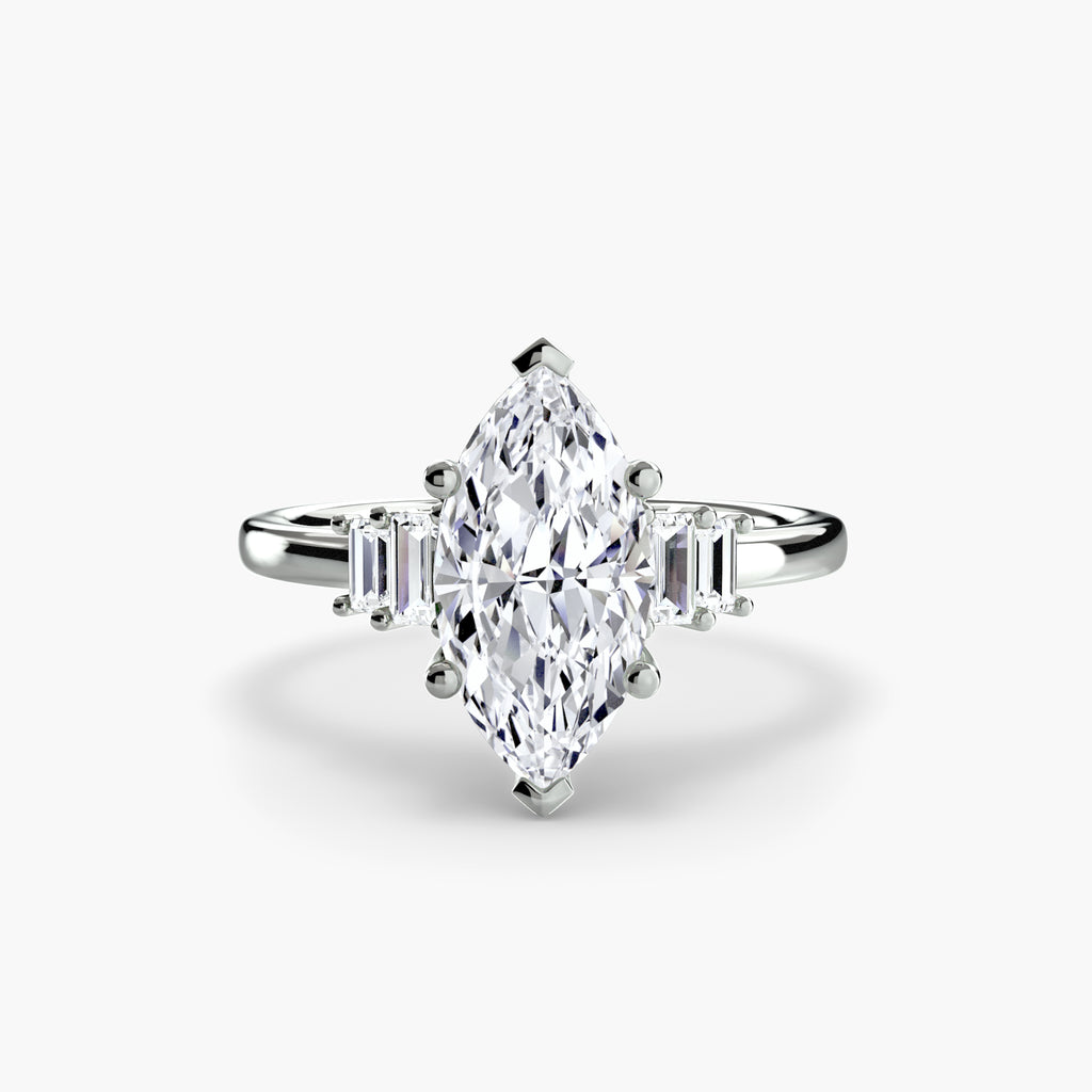 Baguette Accent Solitaire